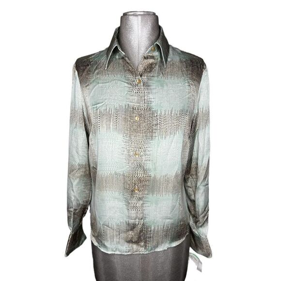 Kasper Sz 8P Petite Button Down Shirt - Picture 1 of 9